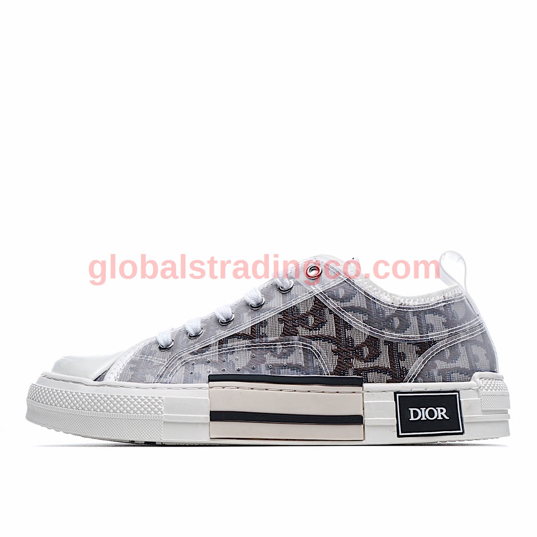 Dior B23 Oblique Slip-on Low Top Sneakers Sheer Print Sneakers